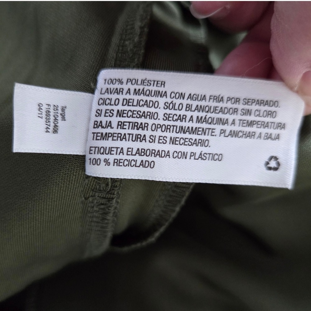 Hunter for Target Olive Green Track Pants Snap Button Side Womens Sz XL Travel‎ - Picture 6 of 8